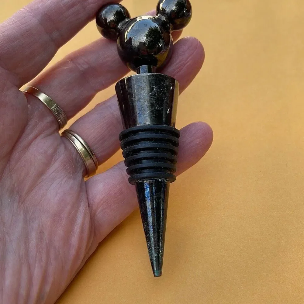 Walt Disney Mickey Mouse head wine bottle stopper